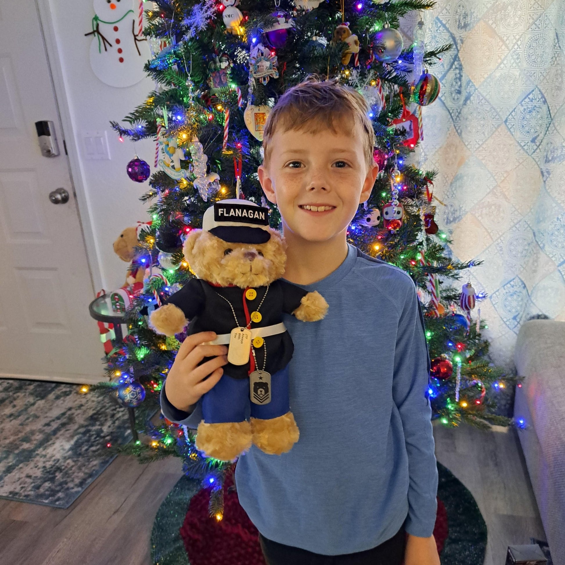 Sgt. Sleeptight - Marine Dress Blues Bear - Hooyah Woodworks LLC