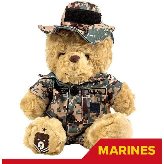 Sgt. Sleeptight - Marine Teddy Bear Camouflage - Hooyah Woodworks LLC