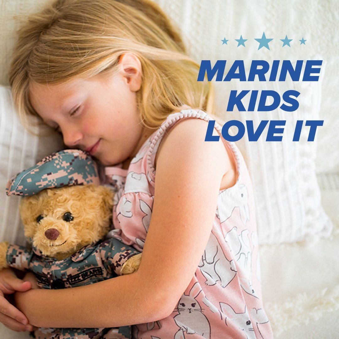 Sgt. Sleeptight - Marine Teddy Bear Camouflage - Hooyah Woodworks LLC