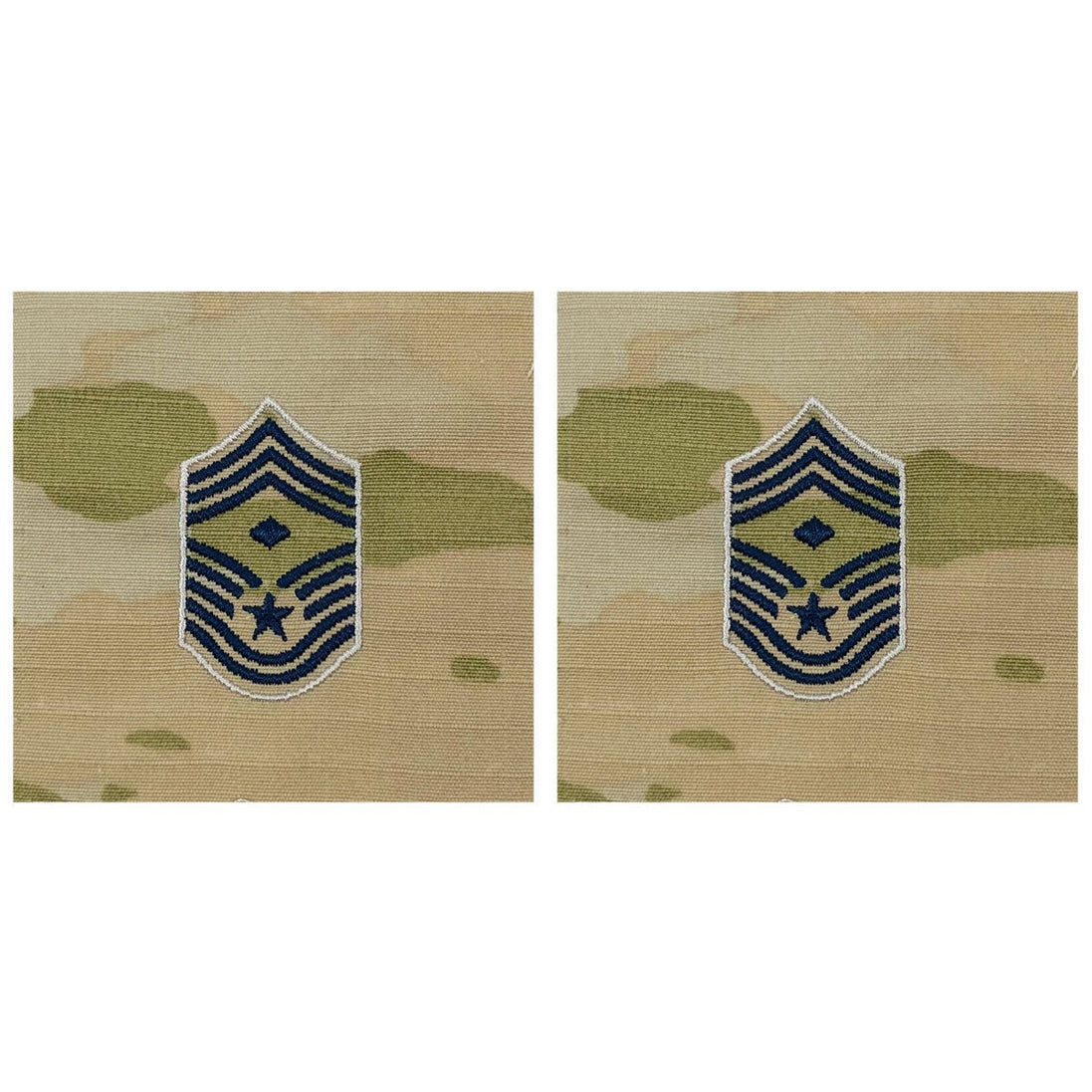Space Force Embroidered Rank: Chief Master Sergeant with Diamond - OCP sew on - Hooyah Woodworks LLC