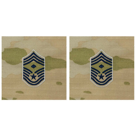 Space Force Embroidered Rank: Chief Master Sergeant with Diamond - OCP sew on - Hooyah Woodworks LLC