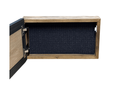 Wall-Mounted Sunflower Gun Cabinet - Securely Store Your Gun & Gear - Hooyah Woodworks LLC