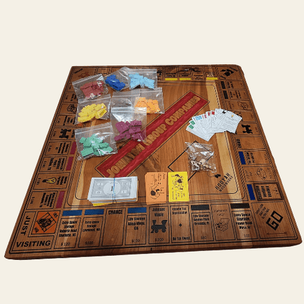 The Commissioned Monopoly Board - Hooyah Woodworks LLC