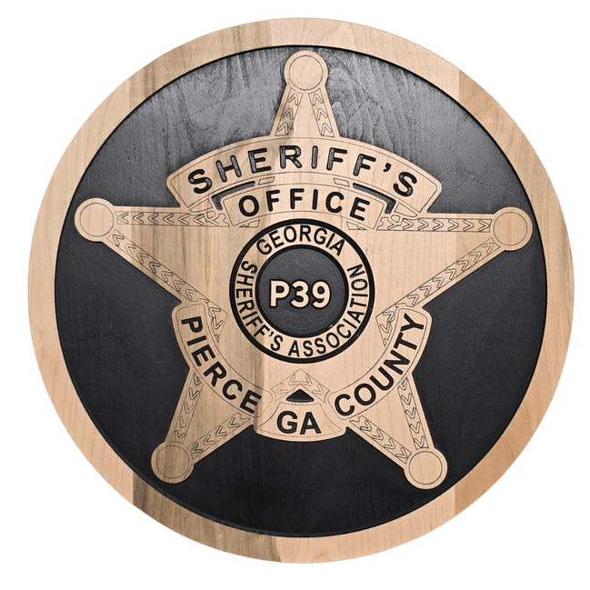 The Commissioned Service Badge - Hooyah Woodworks LLC