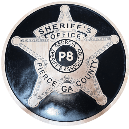 The Commissioned Service Badge - Hooyah Woodworks LLC