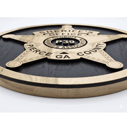 The Commissioned Service Badge - Hooyah Woodworks LLC