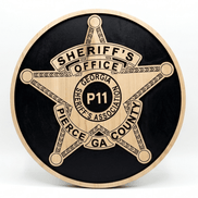 The Commissioned Service Badge - Hooyah Woodworks LLC