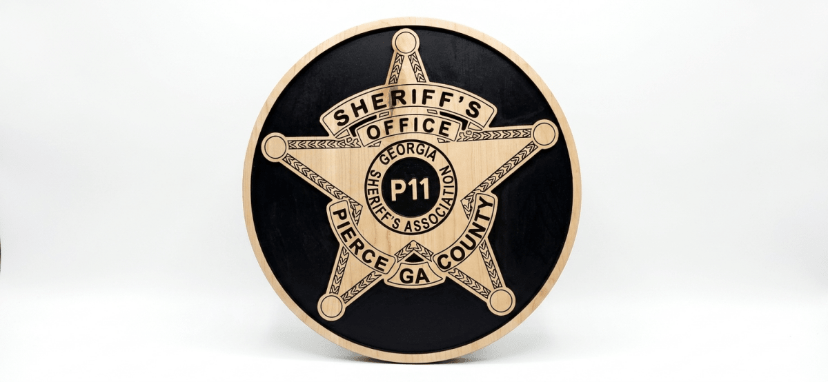 The Commissioned Service Badge - Hooyah Woodworks LLC