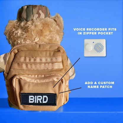 Voice Recorder with Tactical Backpack - Hooyah Woodworks LLC