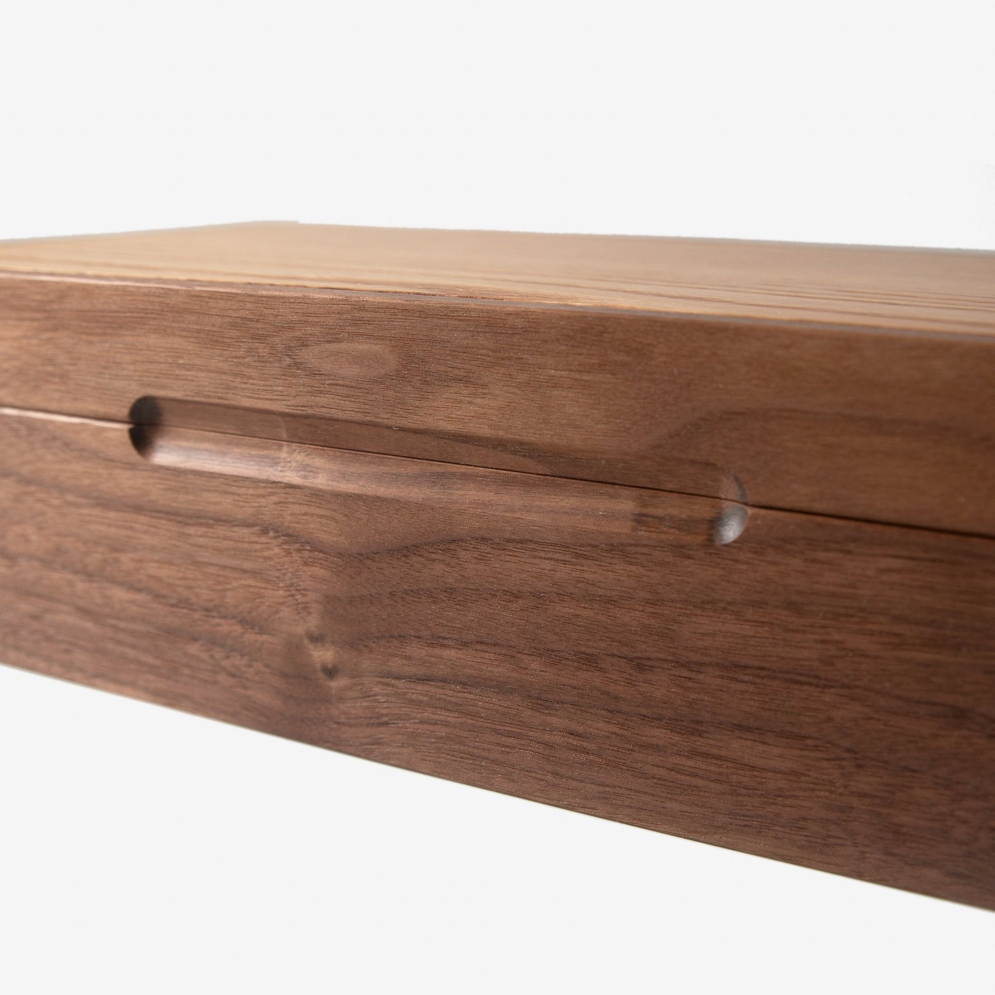 Watch Box - Black Walnut and Oak - 8 Compartments - Hooyah Woodworks LLC